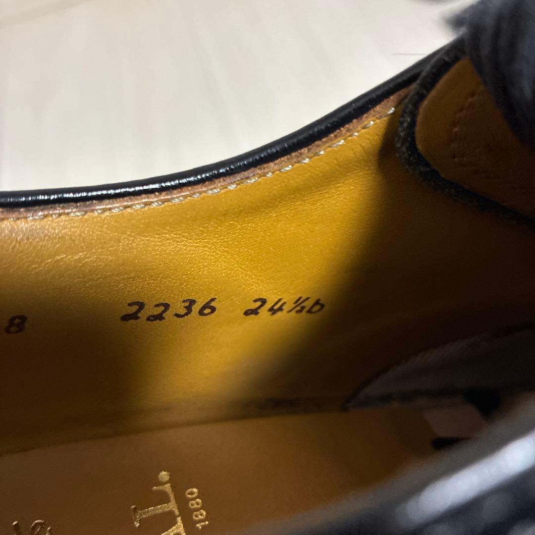 【美品】リーガル　インペリアルグレード　2236 　24.5 ハーフラバー付き