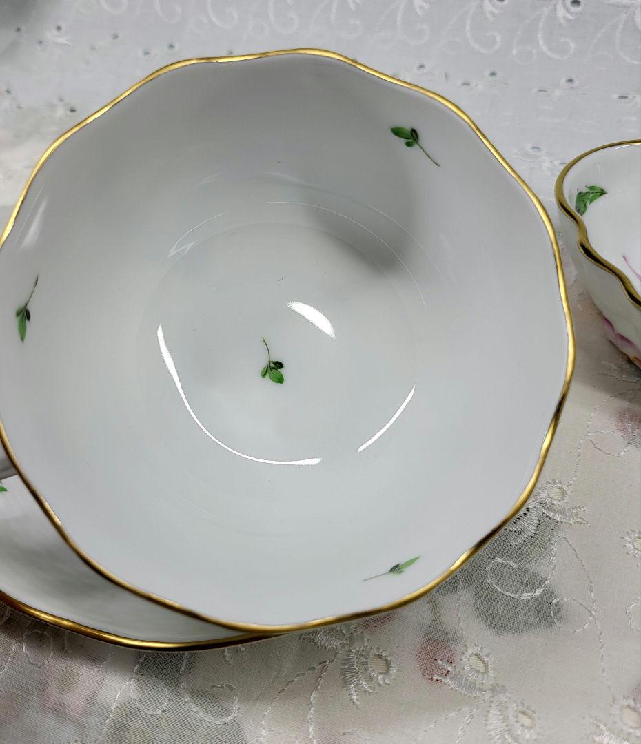 美品✨ヘレンド バコニーの春 ピンクのチューリップ カップ、シュガー2点