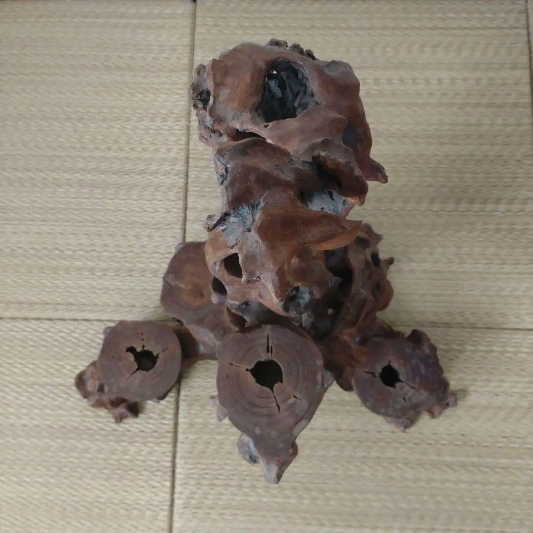 流木　花台　盆栽台　オブジェ