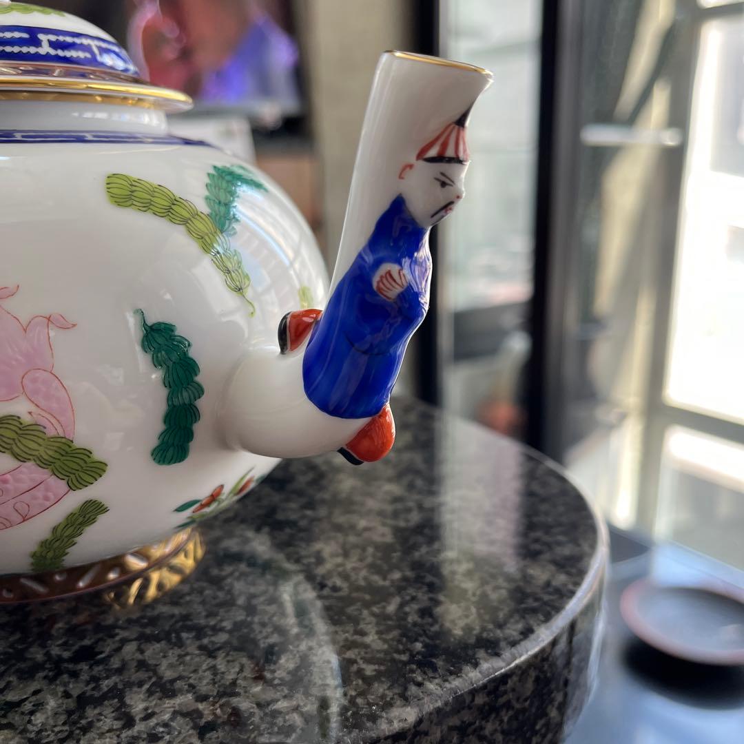 ヘレンドシノワズリ　ポワッソン　ティーポット