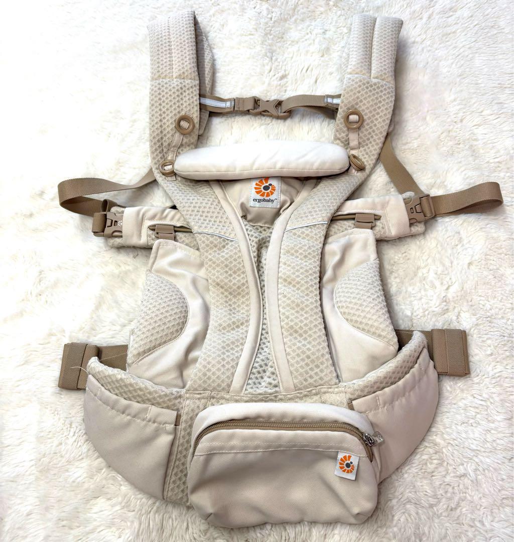 極美品【エルゴベビー】 オムニブリーズ ／ナチュラルベージュ