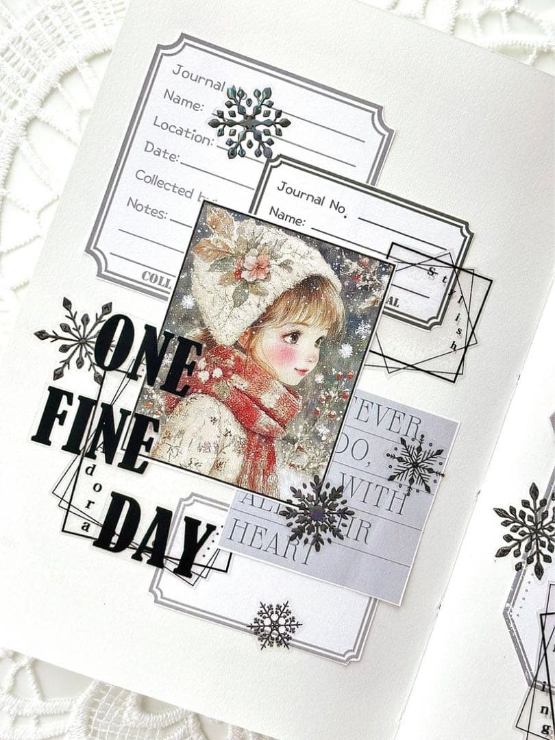 コラージュ素材　紙もの　素材紙　【2118】