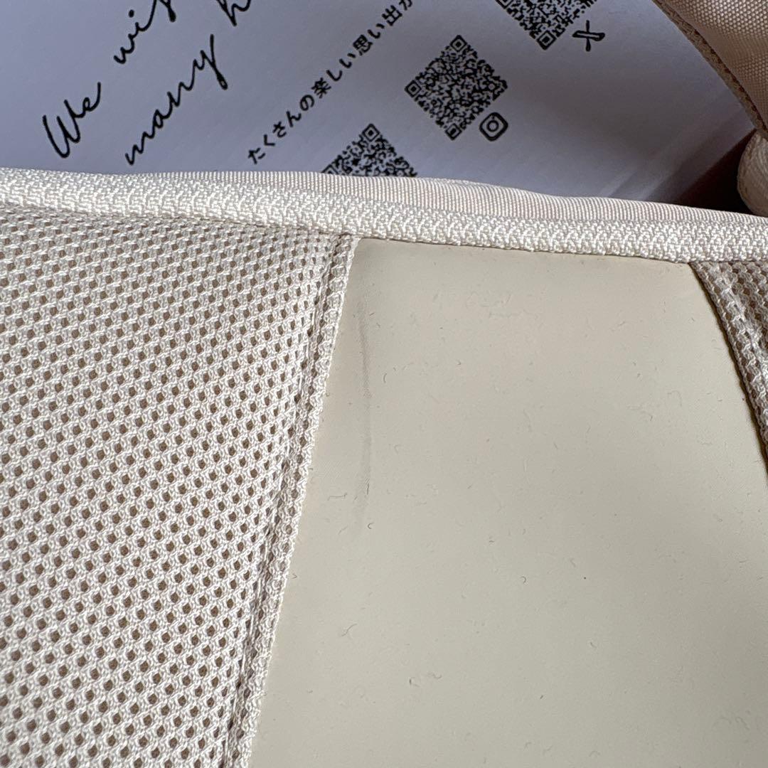 ☆2回使用☆POMULU ショルダーバッグ・ヒップシート ナチュラルアイボリー