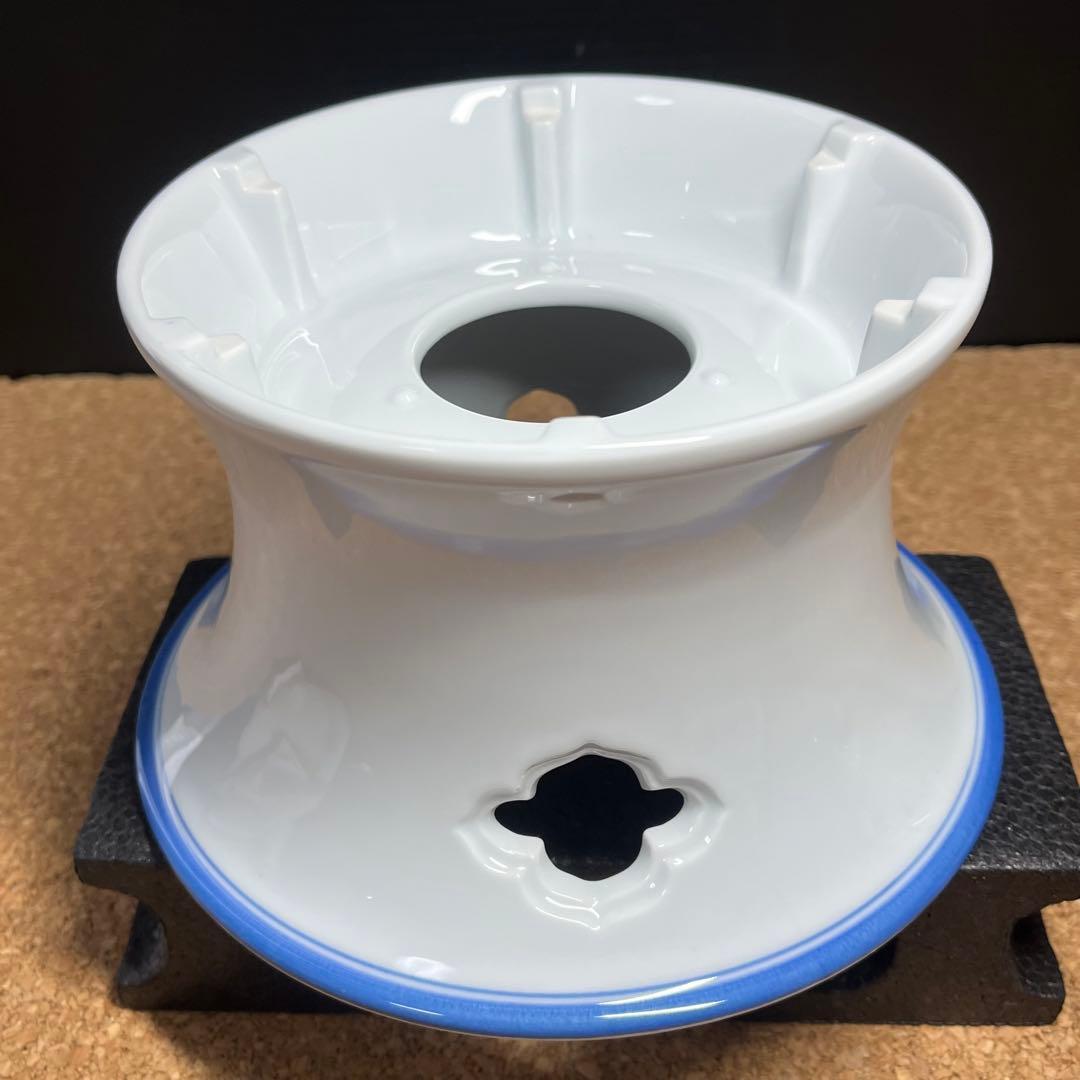 未使用】有田焼.華山萬右衛門窯 染錦枝花酒器/陶器製花枝保冷サーバーセット