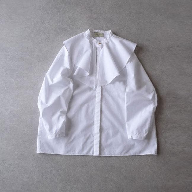 美品 ユナイテッドアローズ TOKYO 2万 ラッフルカラー ブラウス E371