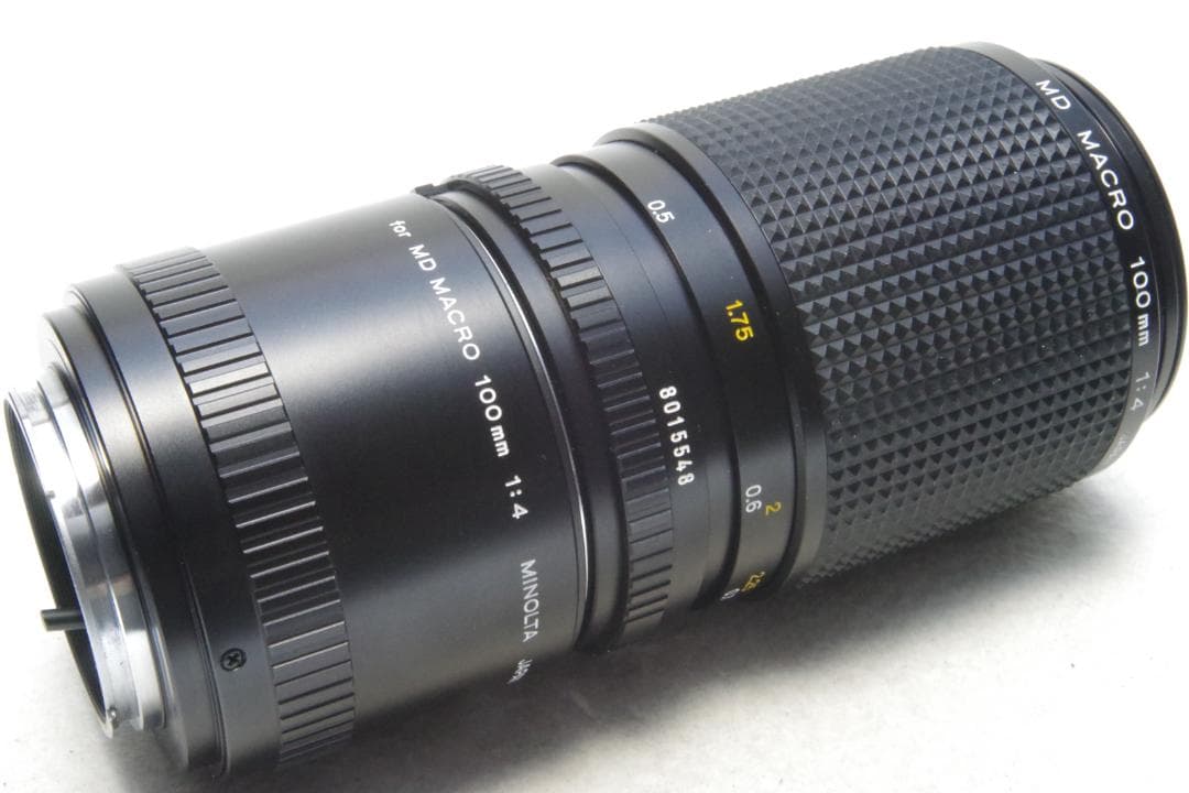 MINOLTA MD MACRO 100mm 1:4 接写リング 動確済 美品+