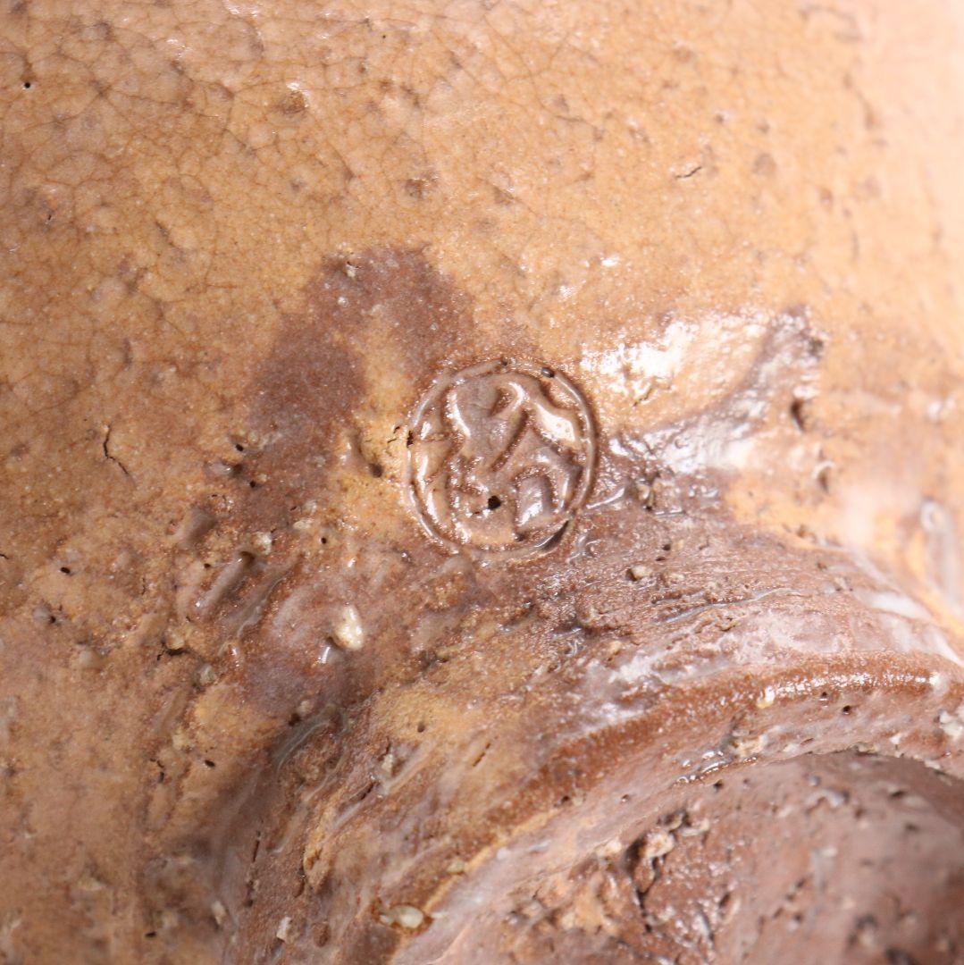 八代目 晴雲山 岡田窯 岡田裕作 萩茶碗 共箱共布　AT963