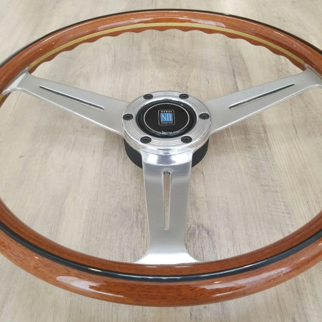NARDI☆ナルディクラシックVITEウッドステアリングポリッシュスポーク37Φ