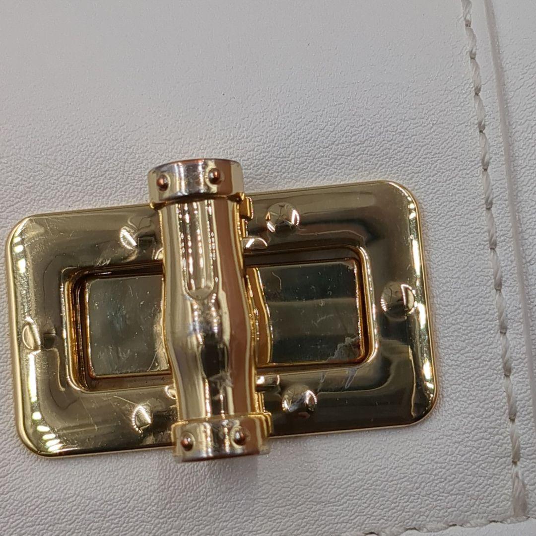 ★美品 ダイアナ DIANA かごバッグ ショルダー 2way ハンドバッグ 白