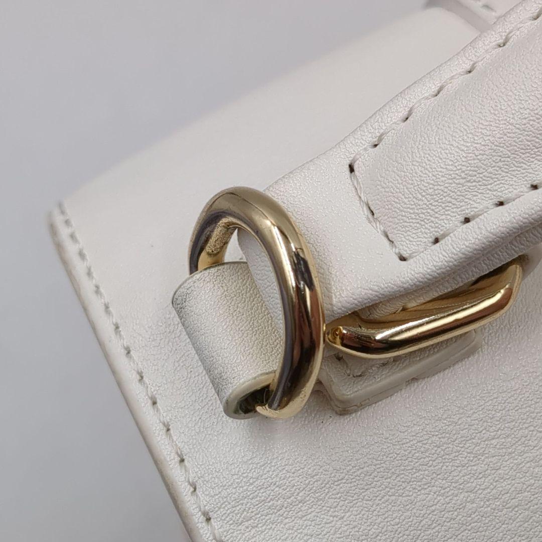 ★美品 ダイアナ DIANA かごバッグ ショルダー 2way ハンドバッグ 白