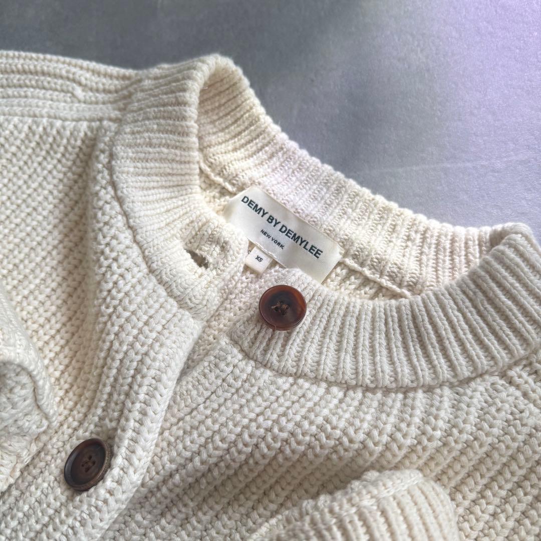 【SALE✨】DEMYLEE コットンカーディガン 厚手 ラグラン