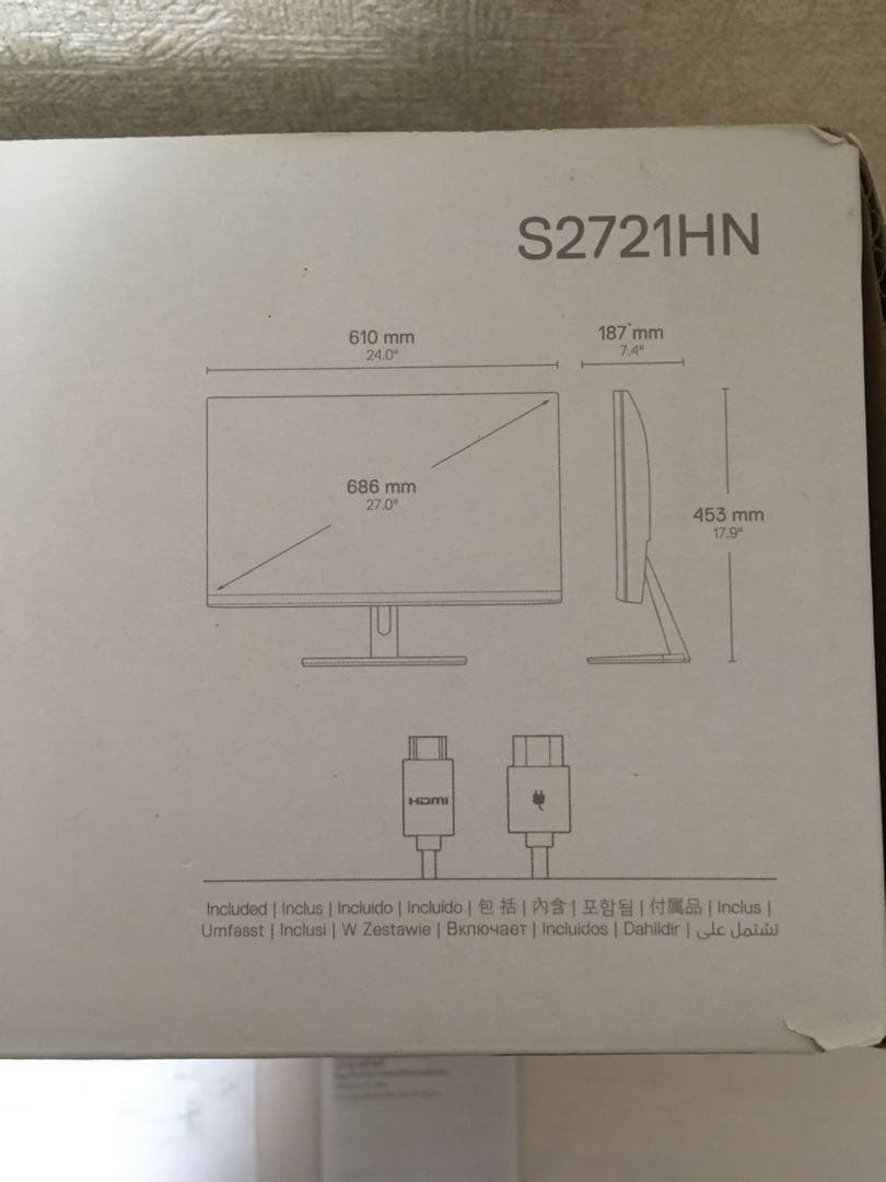 DELL S2721HN 27インチ モニター