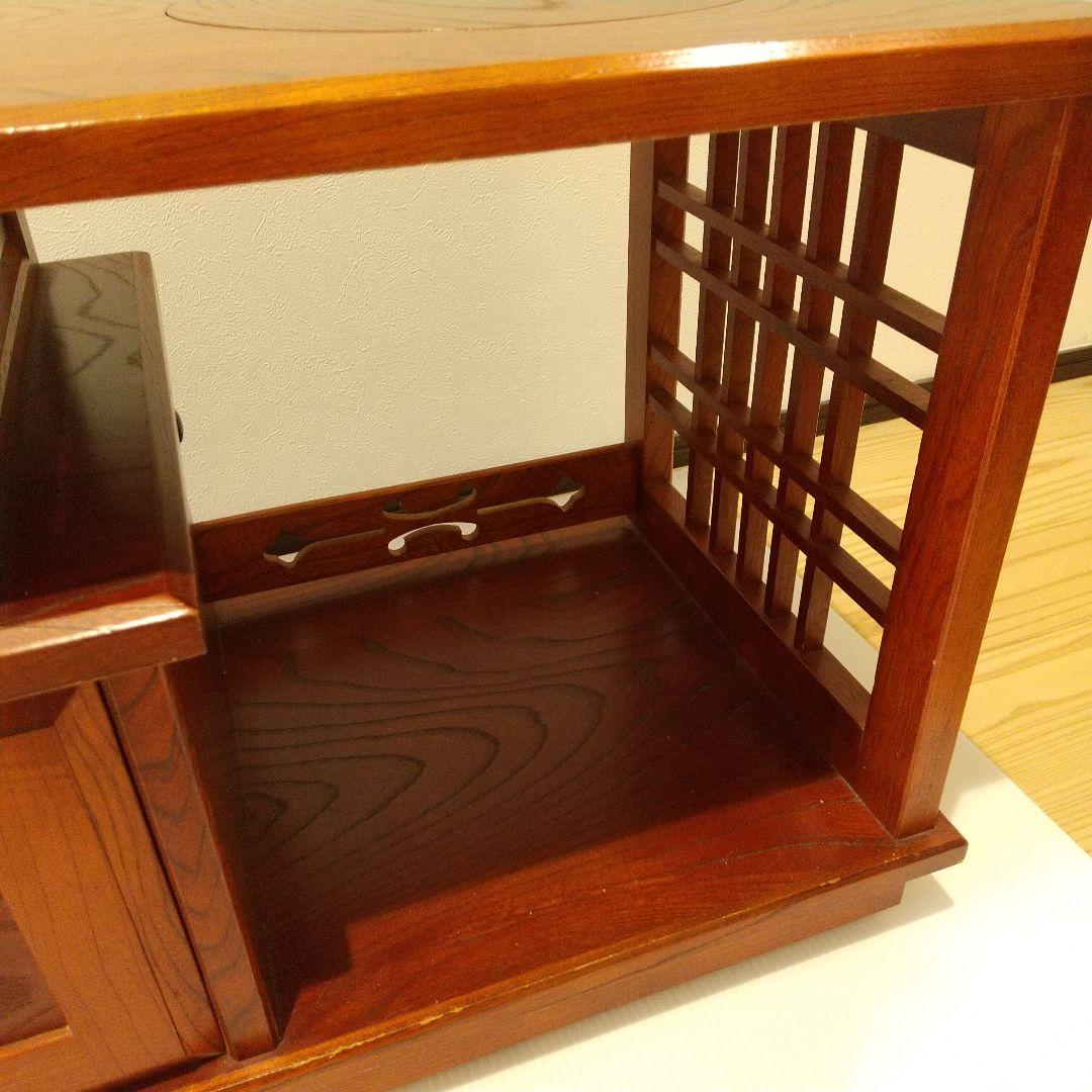 昭和レトロ カリモク 木製 キャスター付き