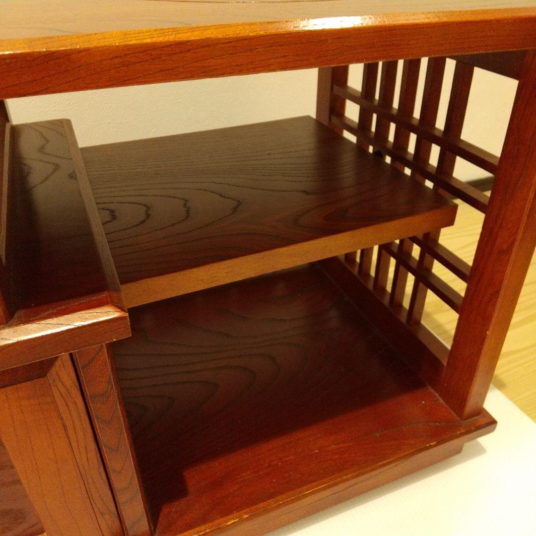 昭和レトロ カリモク 木製 キャスター付き