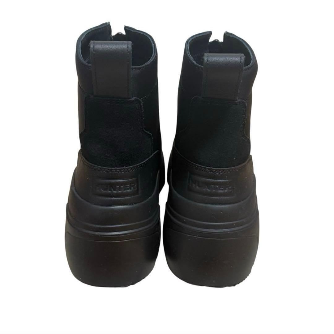 【新品】HUNTER ハンター レインシューズ ZIPショートブーツ ブラック