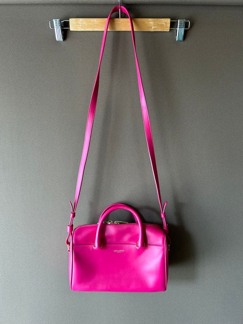 美品　サンローランパリ ベイビーダッフルレザー2Wayショルダーバッグ