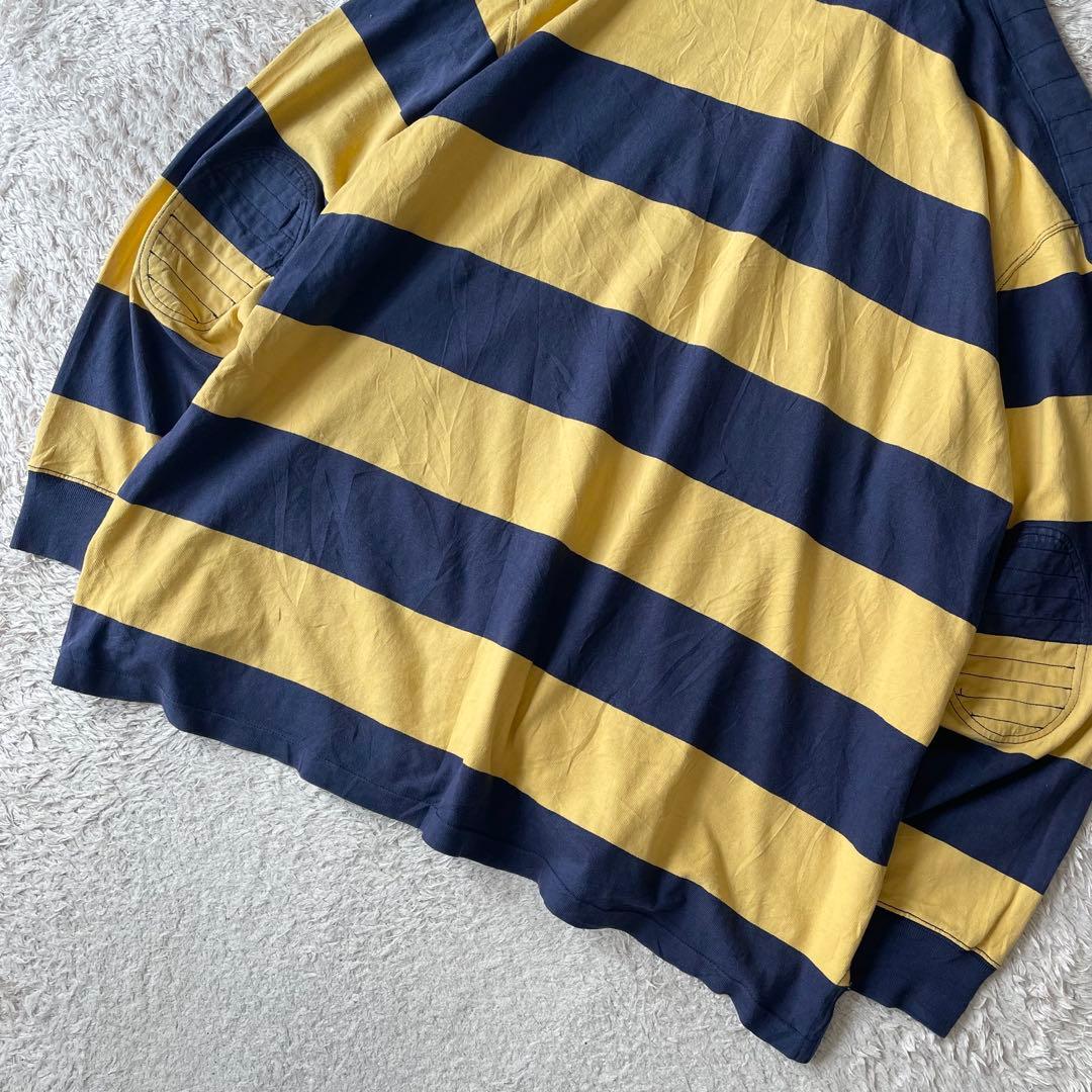 ラルフローレン ラガーシャツ ポロシャツ 長袖 4XLT ボーダー