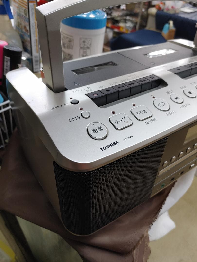 東芝CDラジカセ☆カセットデッキ☆USED品☆