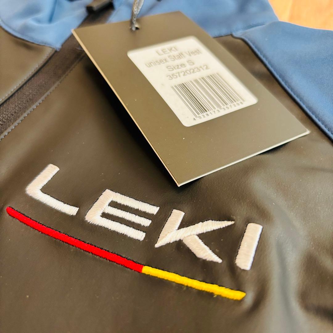 新品タグ付【ドイツ✴︎LEKIスポーツベスト】男女兼用Sネイビー✴︎ストレッチ素材