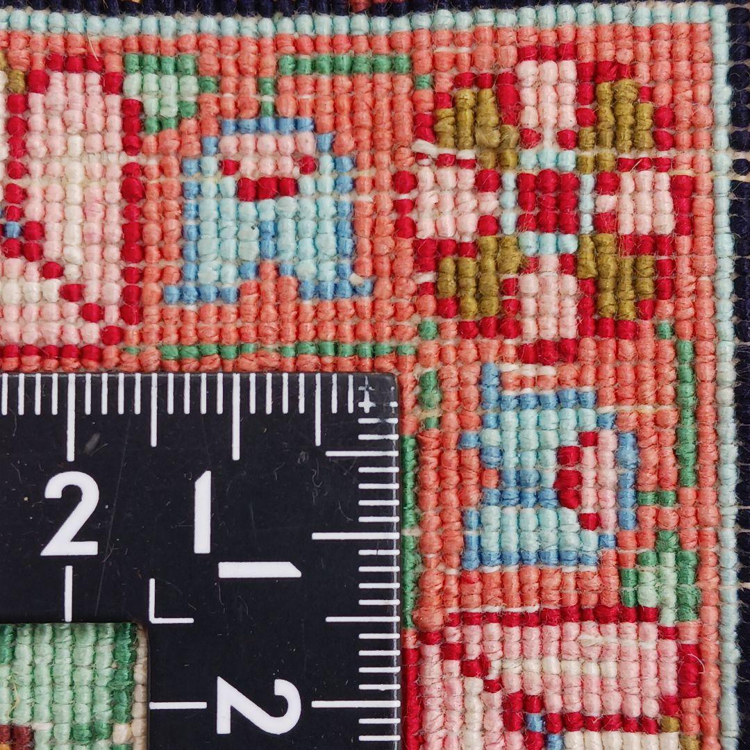 Y3349 高級ペルシャ絨毯 クム産 シルク100% 手織り 保証書付