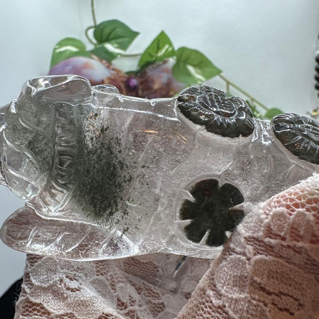 水晶ガーデン♡手彫りタイガー♡虎♡No.1032