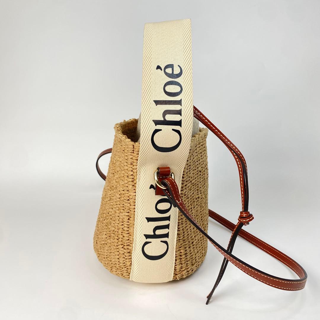 未使用 クロエ Chloe カゴバッグ 2wayショルダーバッグ ハンドバッグ