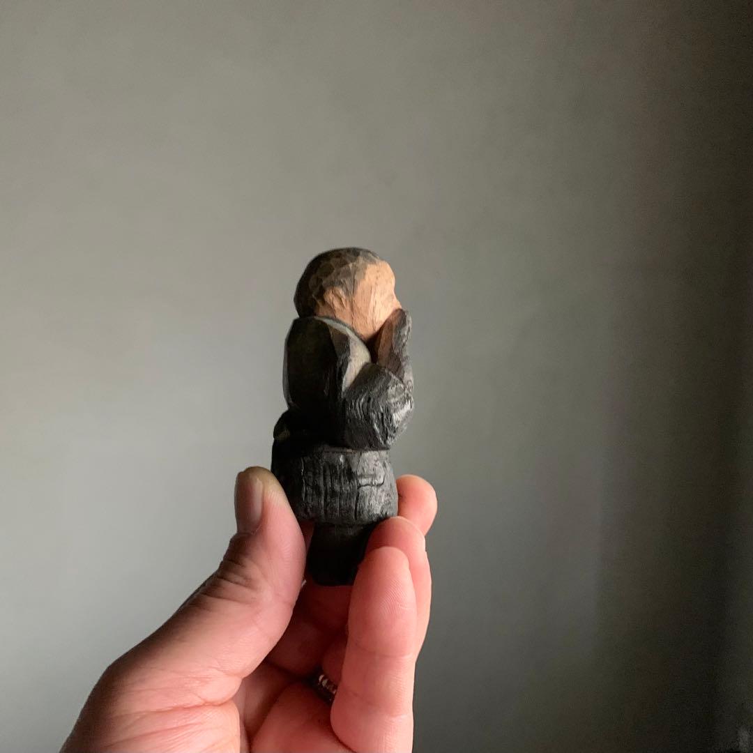 戦火にあった？ 農民人形 木端人形 農民美術 古道具 アンティーク