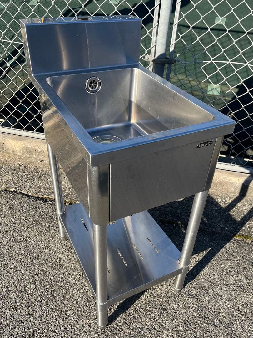 ステンレス1槽シンク 流し台　400×600×800