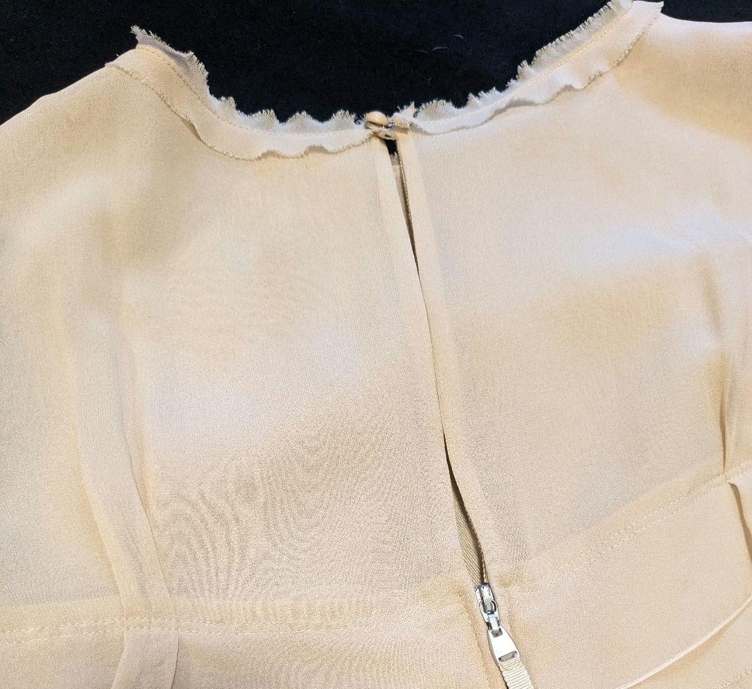 フォクシー　ワンピース　シルク　フリル　ティアード　FOXEY Gatsby