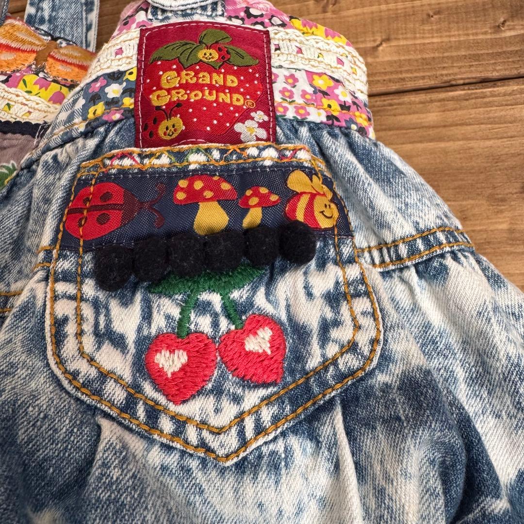 も*も様 ハンドメイド デニムリメイク バッグ レトロアニマル 楕円底 35