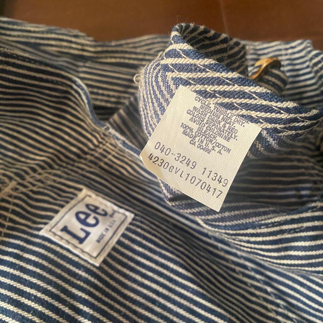 70年代 Lee オーバーオール ヒッコリーストライプ MADE IN USA