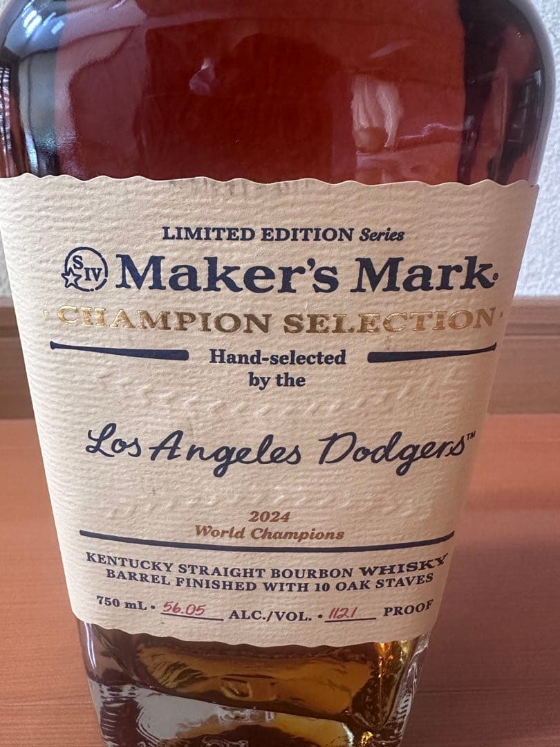 ドジャース優勝記念❣️2024❣️限定ボトル 1本。日本未発売限定275本