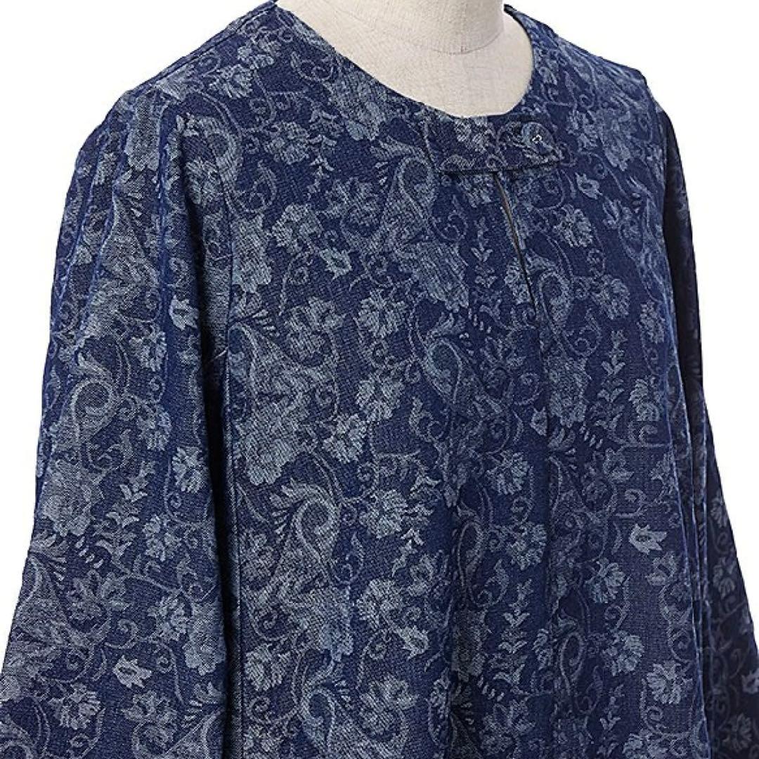 【完売品】ジャカジャンデニムＯＰ／アズノゥアズオオラカ　ペイズリー柄