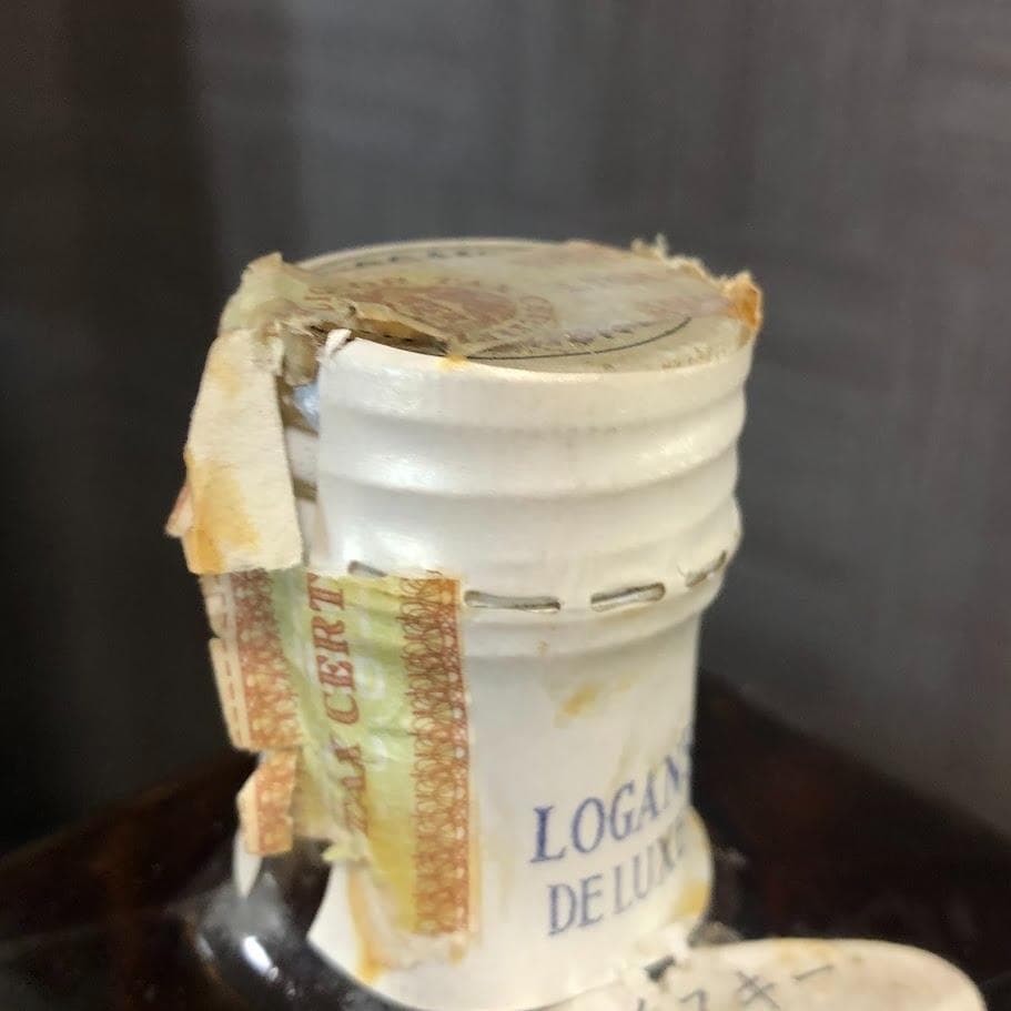 希少 ローガンデラックス 旧ボトル ホワイトラベル スコッチ 760ml 43%