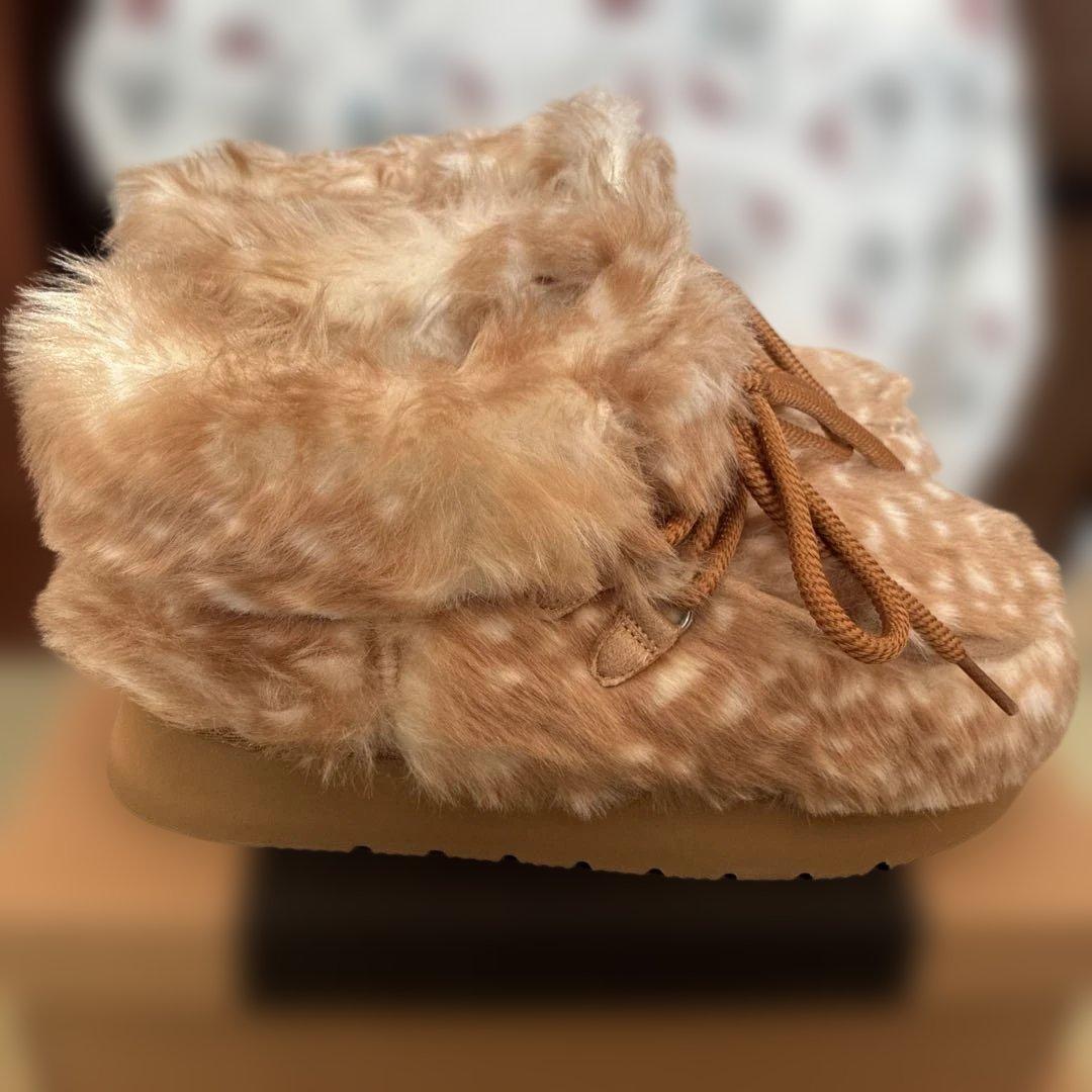 ニコアンド　ムートンモカブーツ　アニマルL