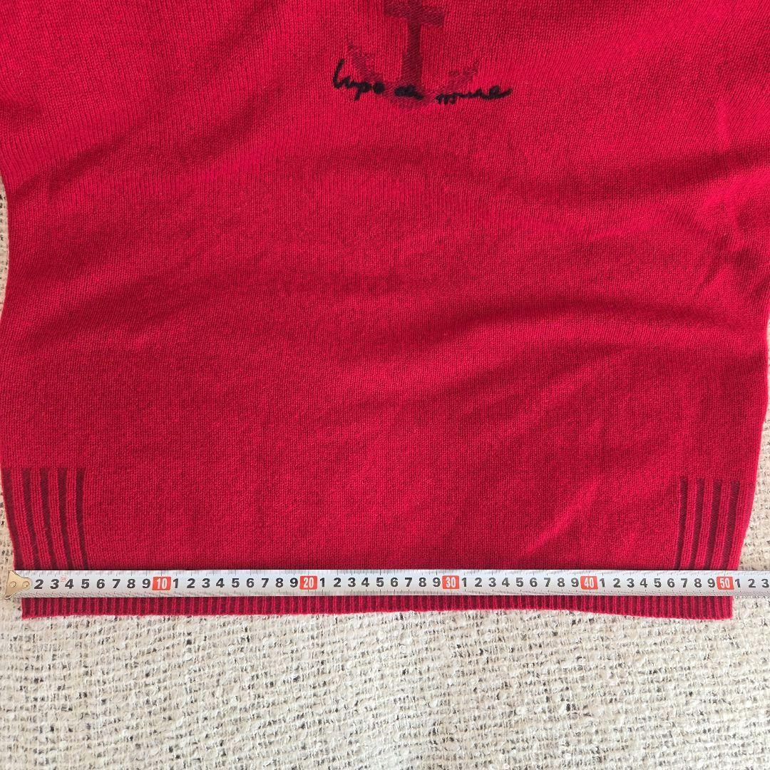 SINA COVA シナコバカシミヤ100% セーター サイズ L • レッド系