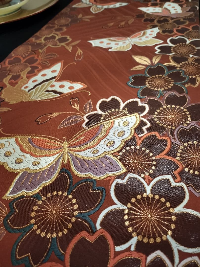 A934高級‼️全通帯‼️ひな祭り‼️蝶、桜‼️2m14cm