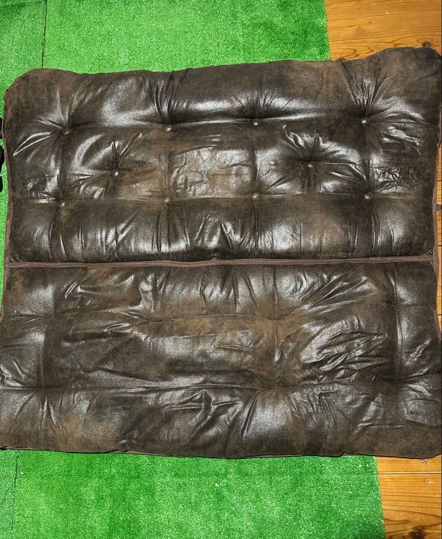 ニトリ　洗える　バタフライソファ　2P ハイバック　ブラウン　アウトドア　2人用