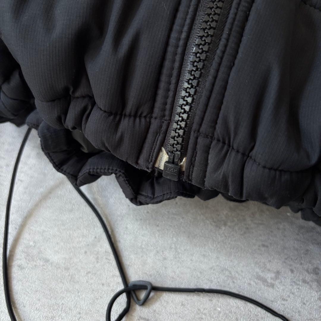 00s Columbia フーデッド パフジャケット ドローコード y2k 黒