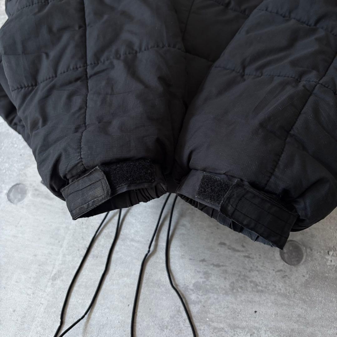 00s Columbia フーデッド パフジャケット ドローコード y2k 黒