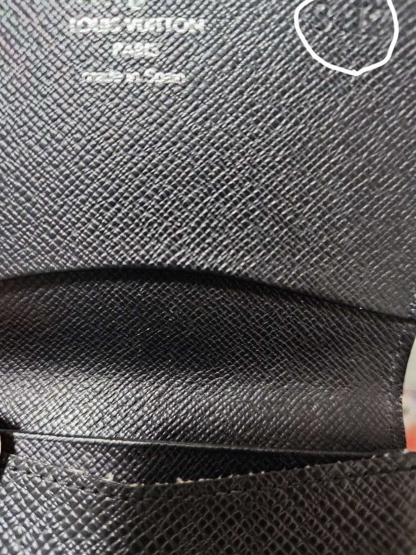 Louis Vuitton 黒 レザー 名刺入れ