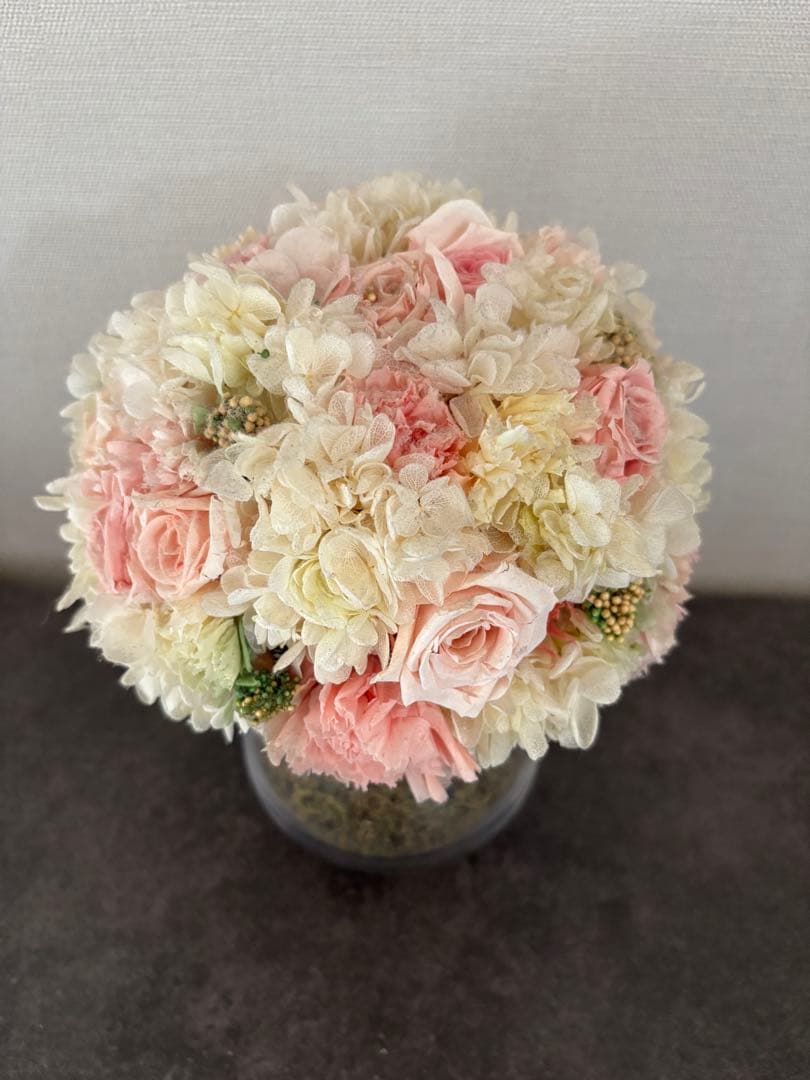 ニコライバーグマン　プリザーブドフラワー　ドーム型　高さ約24cm