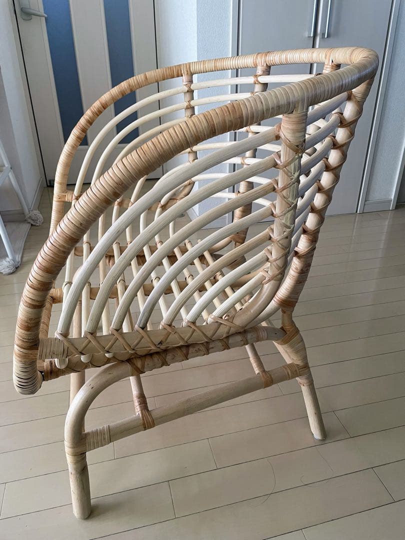 廃盤入手困難品IKEA ラタンチェア　ブクスボー　BUSKBO パーソナルチェア