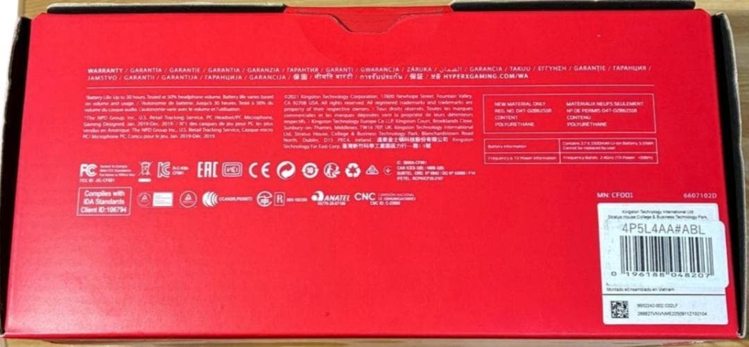 HyperX Cloud Flight Wireless ゲーミングヘッドセット