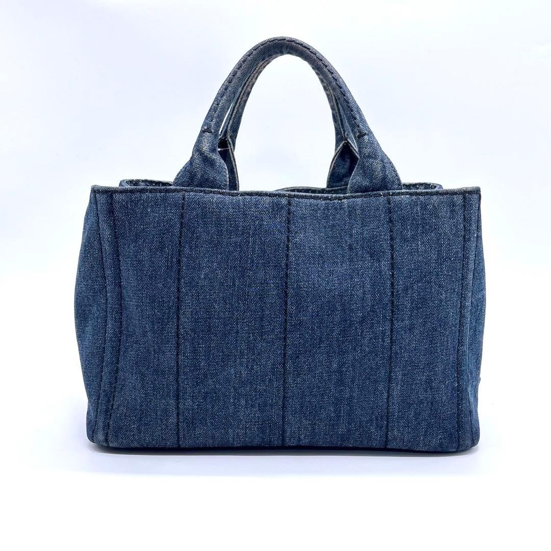 プラダ　PRADA カナパ　デニム　ハンドバッグ　25122404