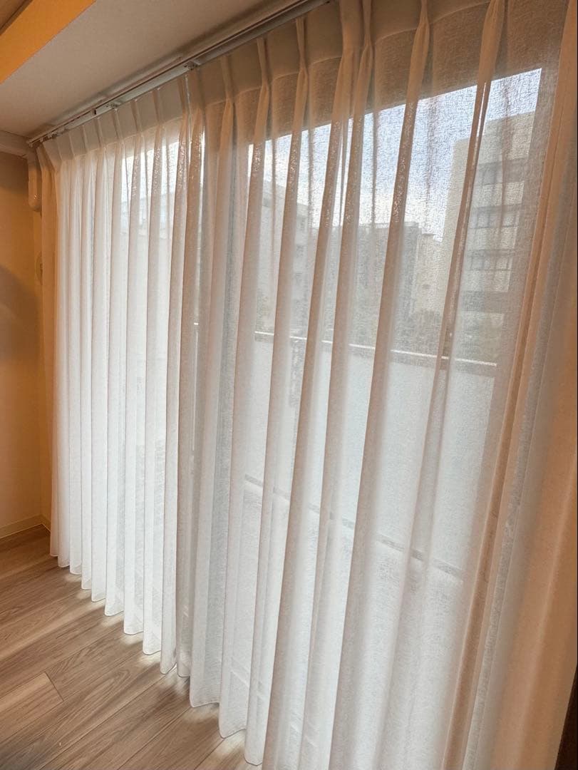 【美品】ケユカ　レースカーテン 2枚組