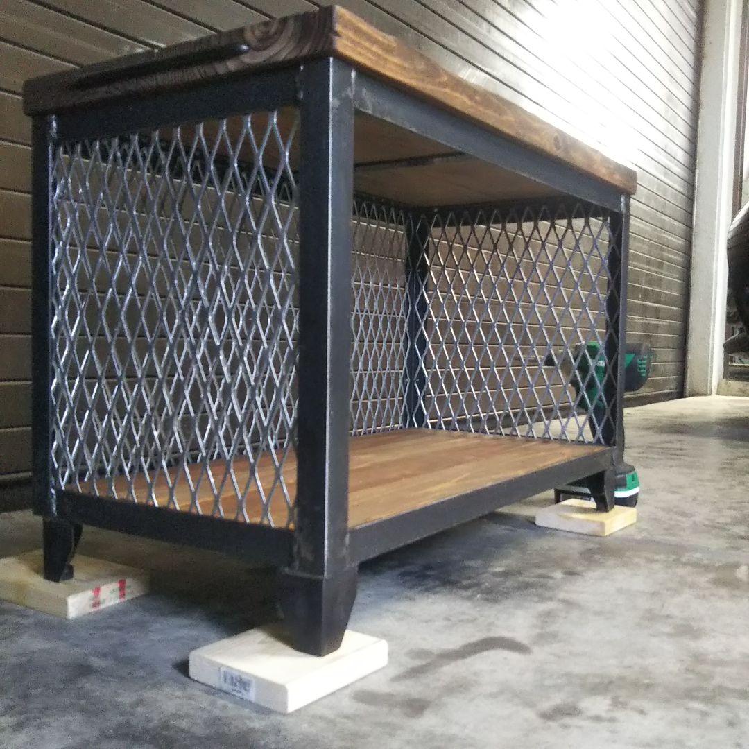 アイアン　シェルフ　ラック　インダストリアル　オープンラック　シューズラック