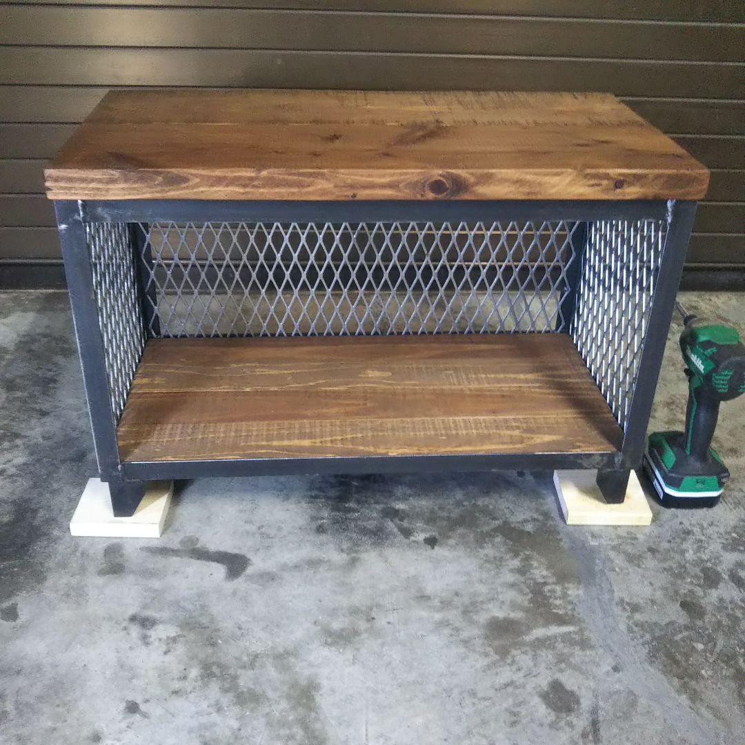 アイアン　シェルフ　ラック　インダストリアル　オープンラック　シューズラック