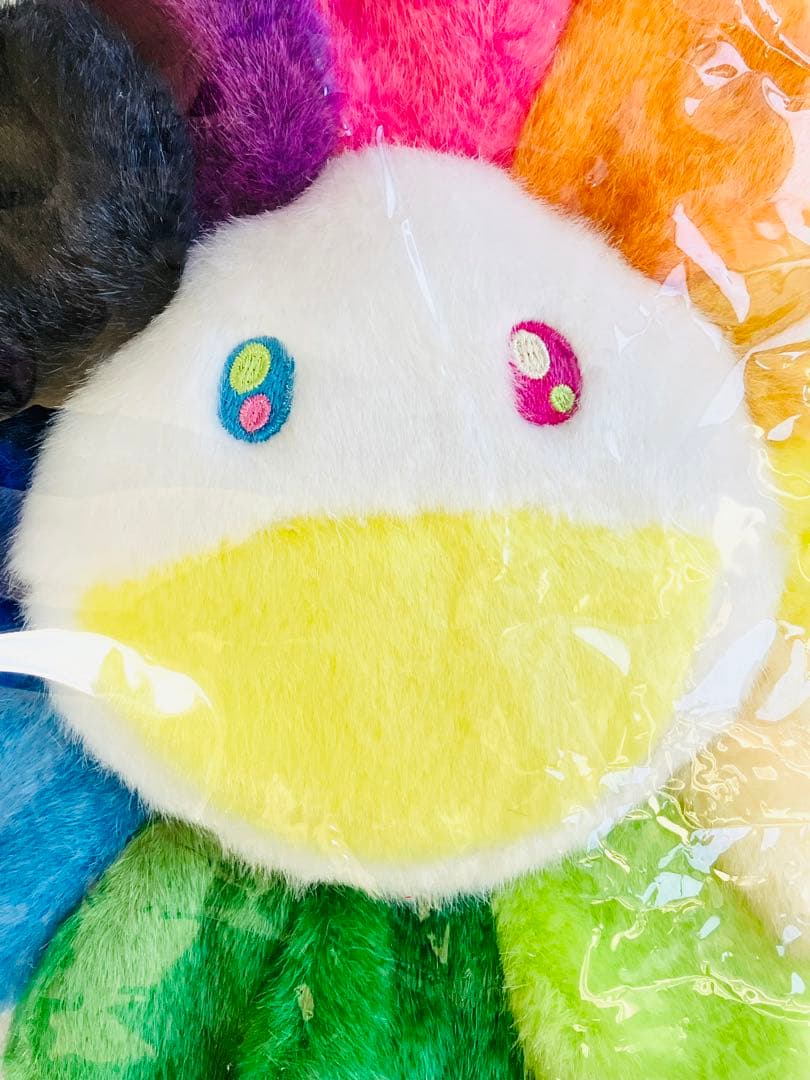 村上隆　カイカイキキ　お花 ポシェット　レインボー ホワイト イエロー