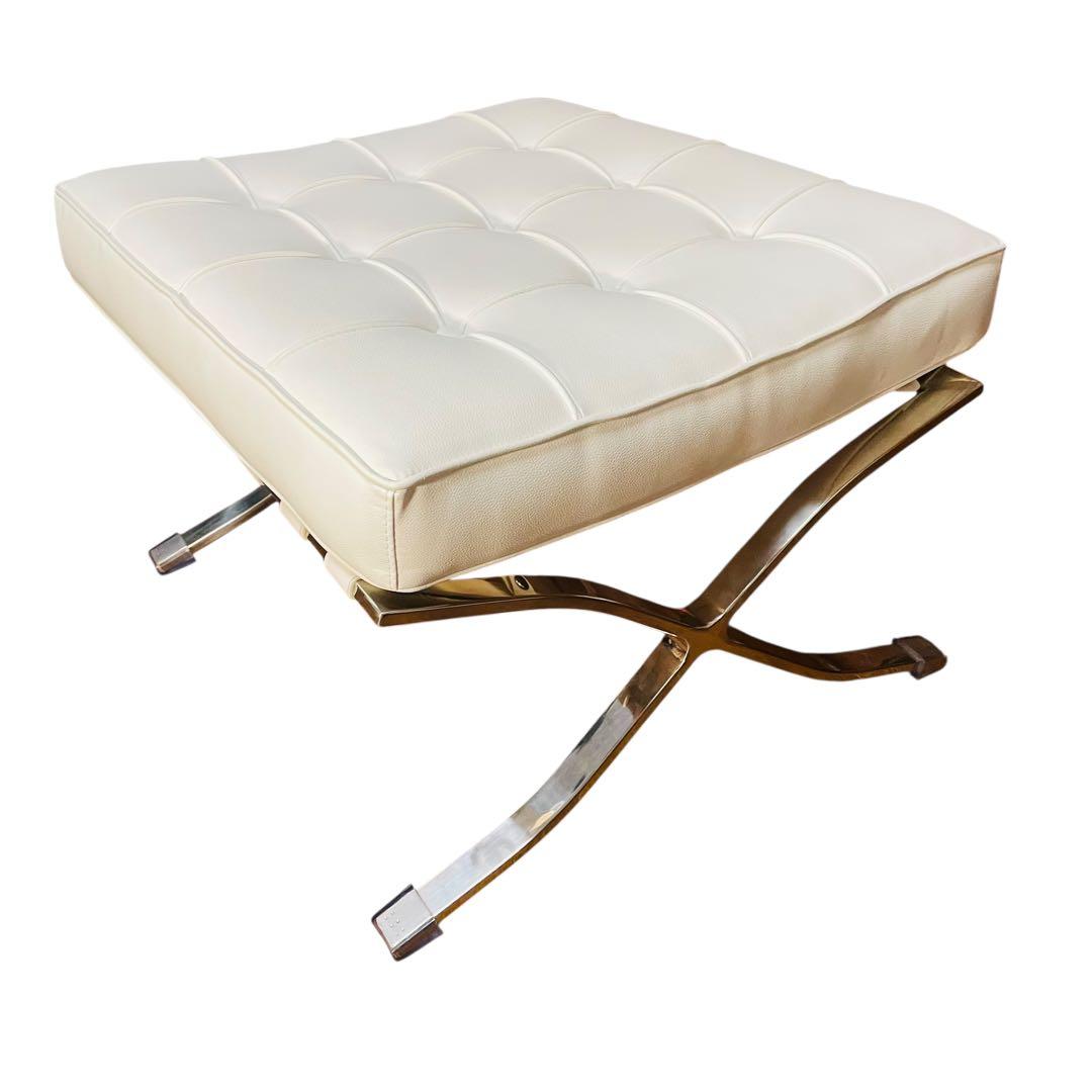 超美品 バルセロナチェア　リプロダクト ソファチェア オットマン付き 1人用